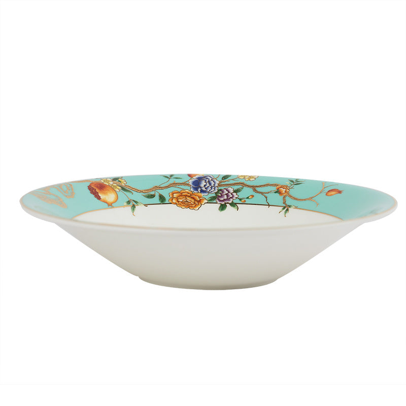Bone China European Style Antique Household Tableware Bowl And Plate