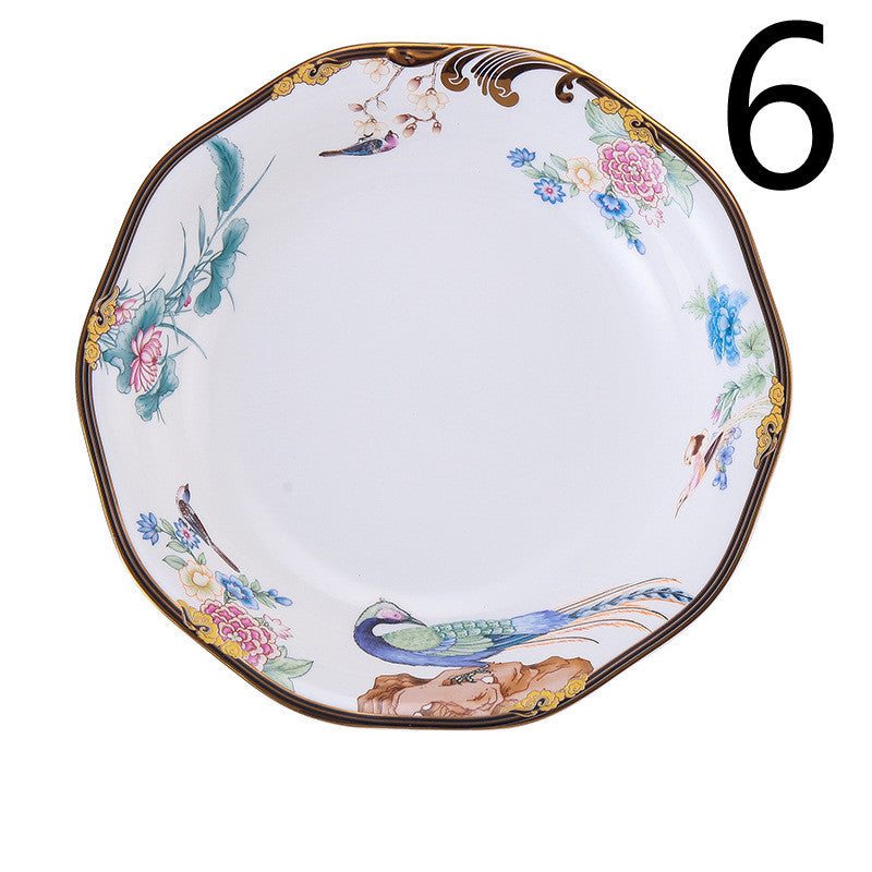 Creative Dishes And Dishes Set Household Chinese Bone China Tableware Set
