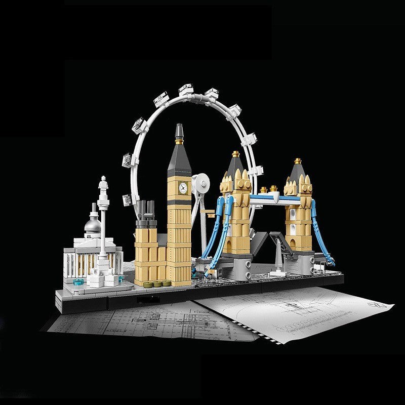 London Big Ben Tower Bridge Model Bricks Toy