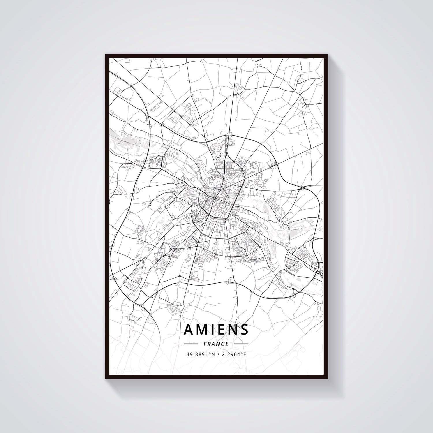 France City Map Poster Provence Canvas Painting
