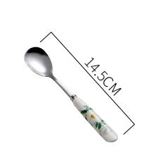 High-grade Bone China Coffee Cup And Saucer Set Flower Tea Afternoon Tea Ceramic Cup Household With Spoon