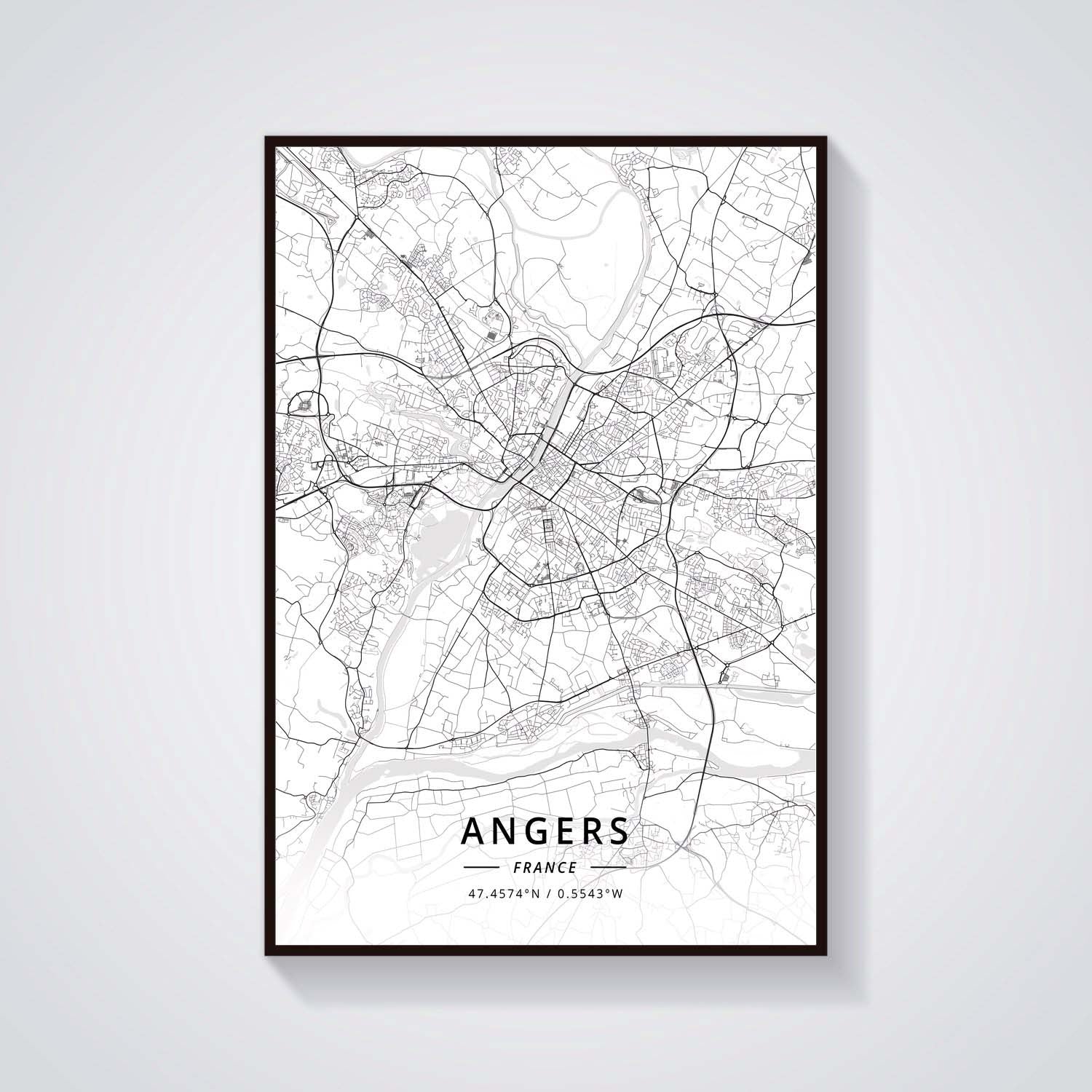 France City Map Poster Provence Canvas Painting