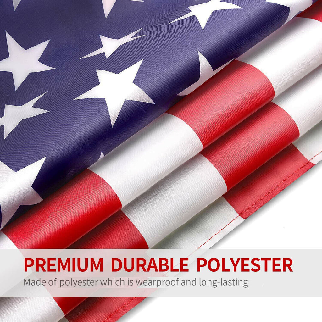 American Flags For Outside 3X5 FT USA Flag - Premium US Flag 90X150cm Heavy Duty Outdoor Large Nylon Flag Stars With Brass Grommets