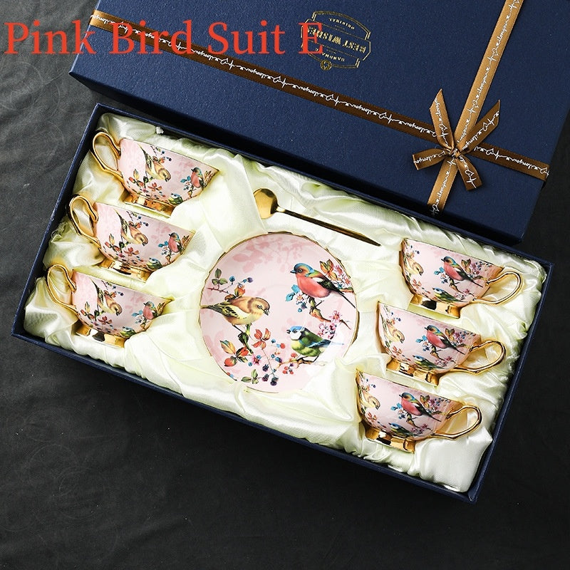 European Bone China Coffee Cup Suit