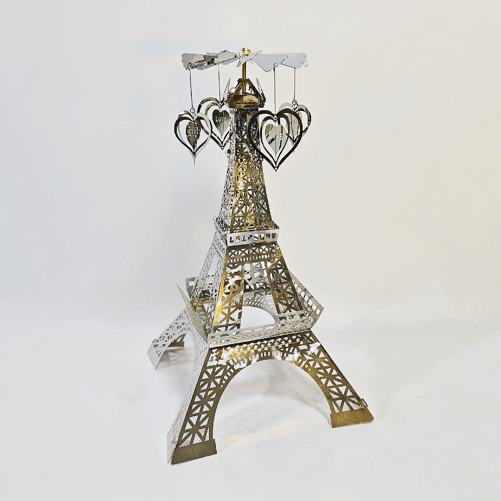Paris Tower Aromatherapy Revolving Scenic Lantern Rotating Candlestick
