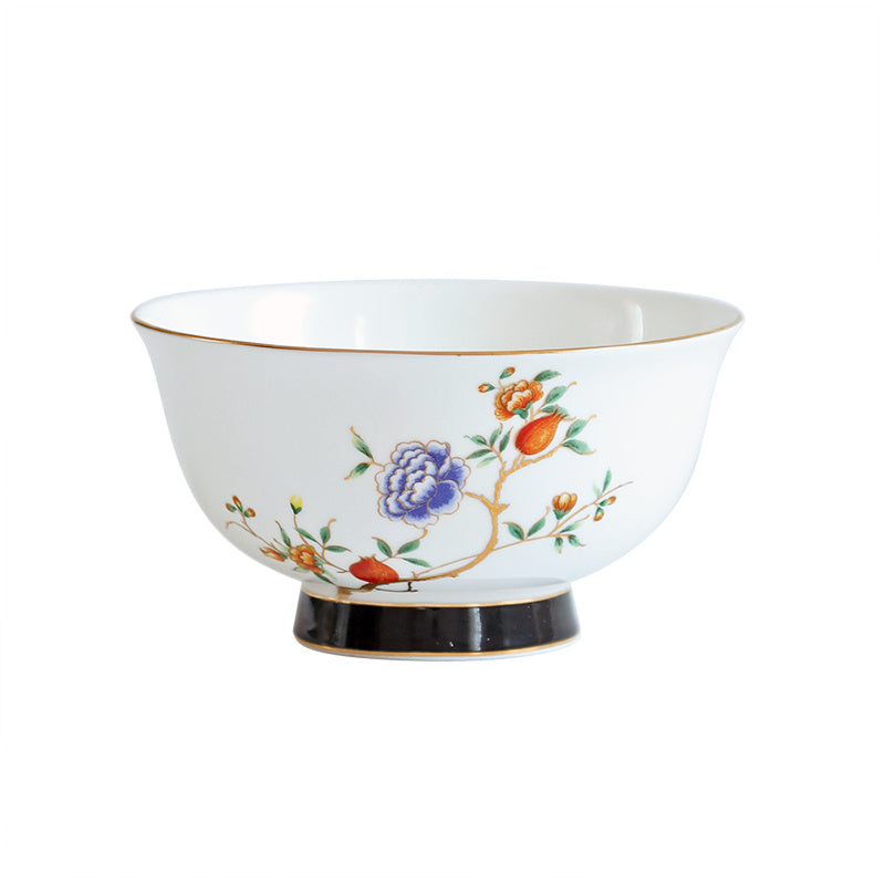 Bone China European Style Antique Household Tableware Bowl And Plate