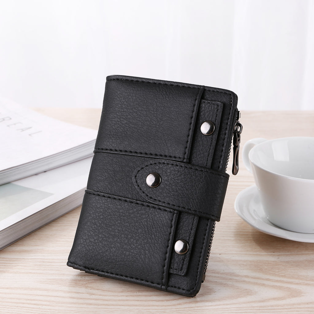 Slim Bifold Wallet in Black