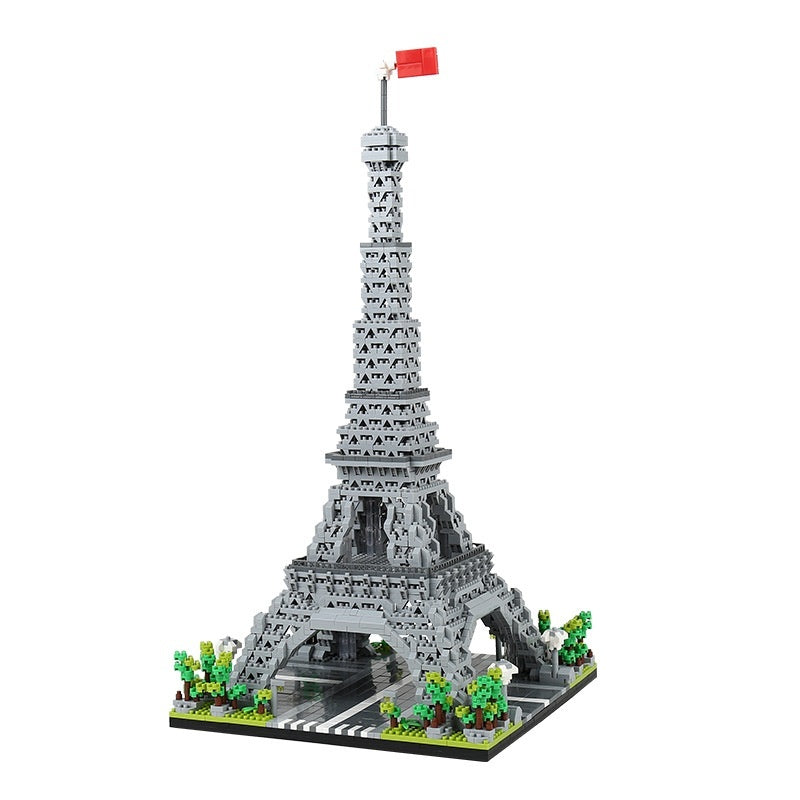 Paris Tower Building Blocks Assembling Small Particles World Architecture