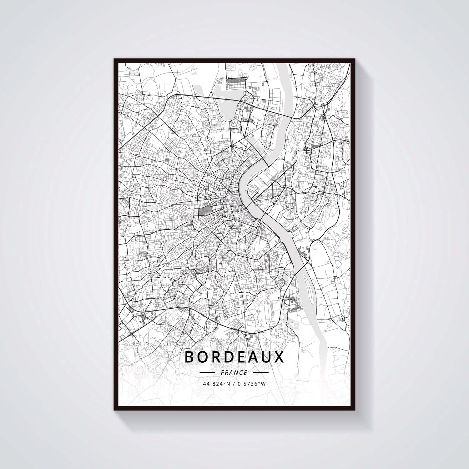 France City Map Poster Provence Canvas Painting