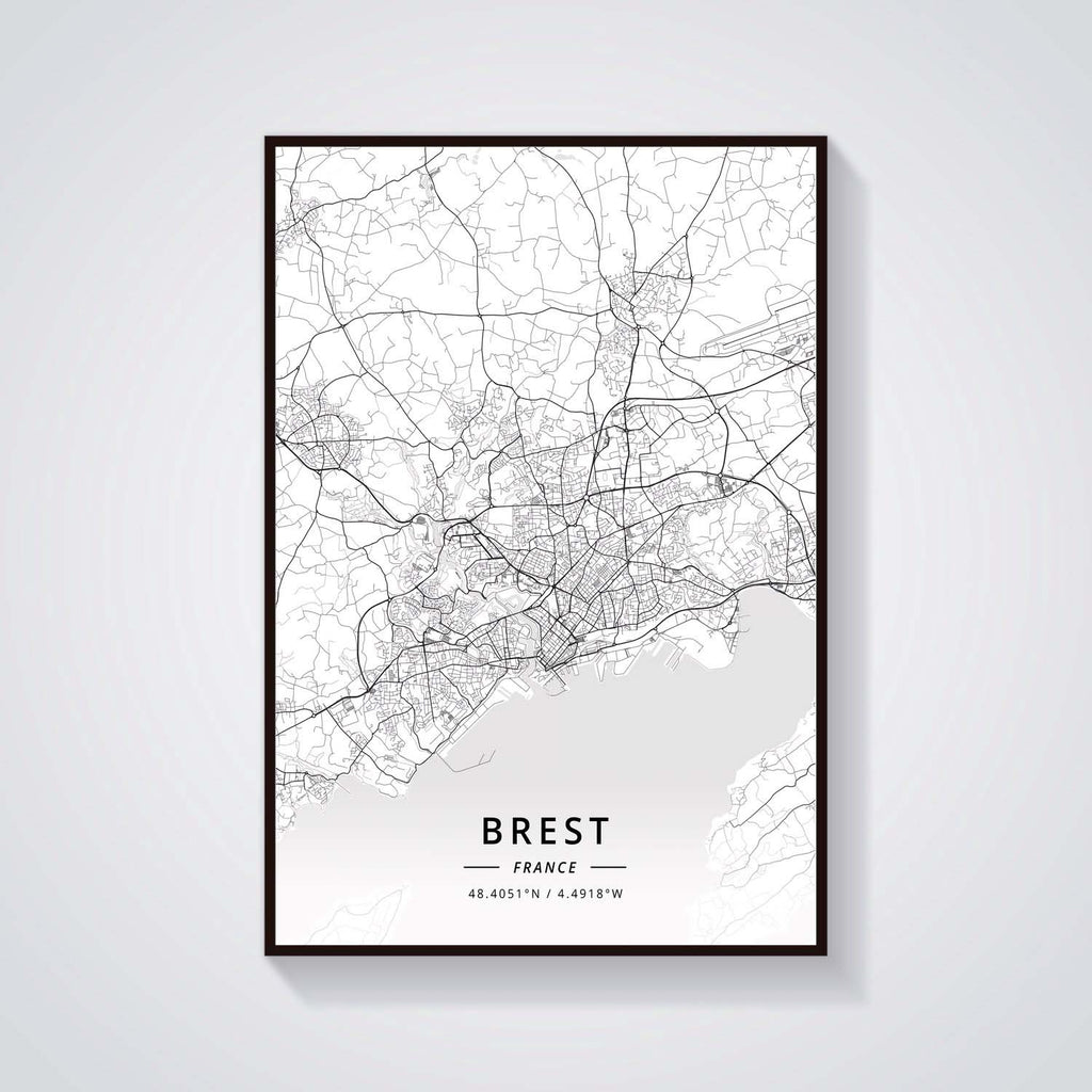 France City Map Poster Provence Canvas Painting