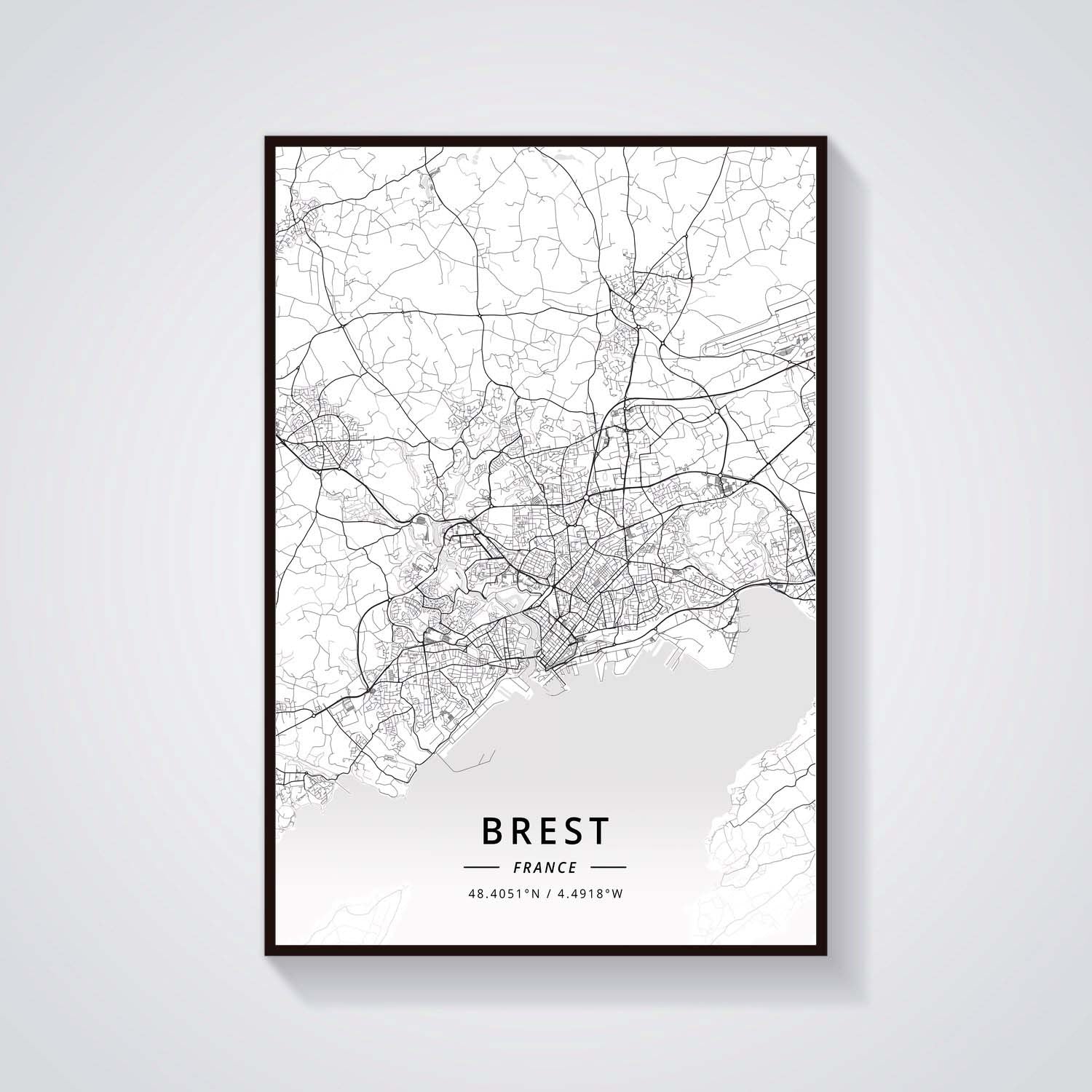 France City Map Poster Provence Canvas Painting