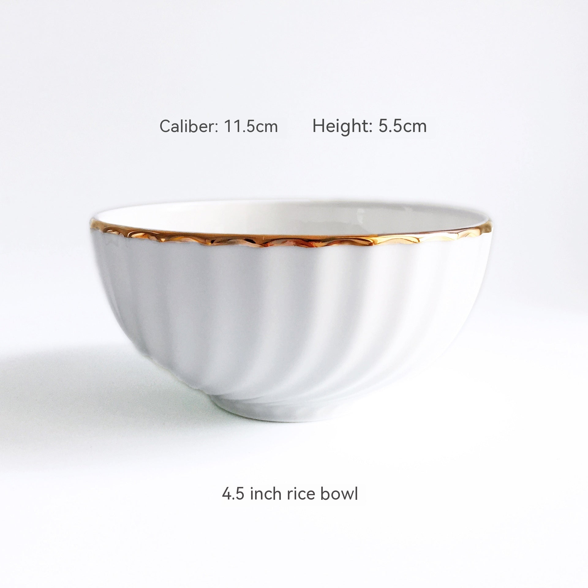 Golden Trim Bone China Western Cuisine Plate Household Dinner Plate Plate Dish Dishware Suit Combination Plate