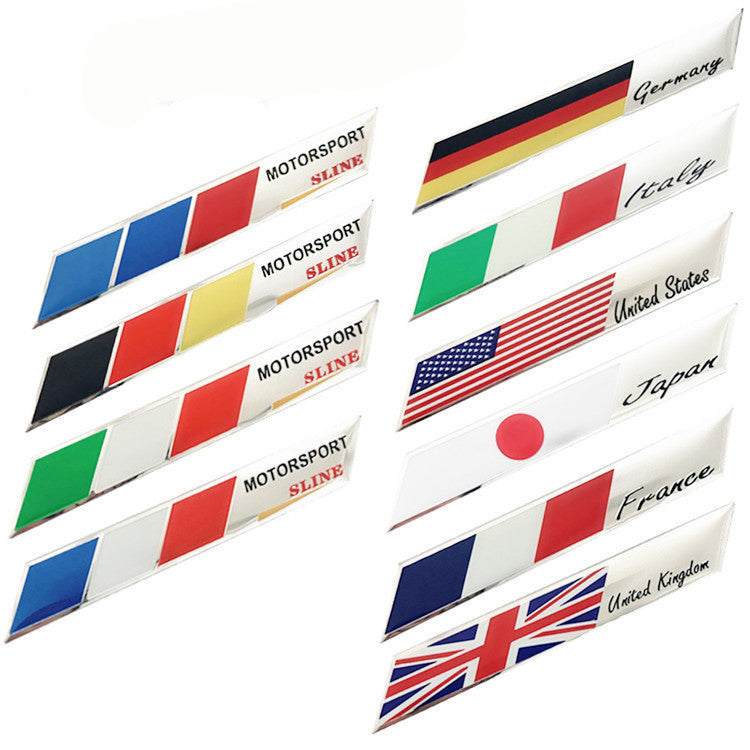 German Flag Modified Car Sign