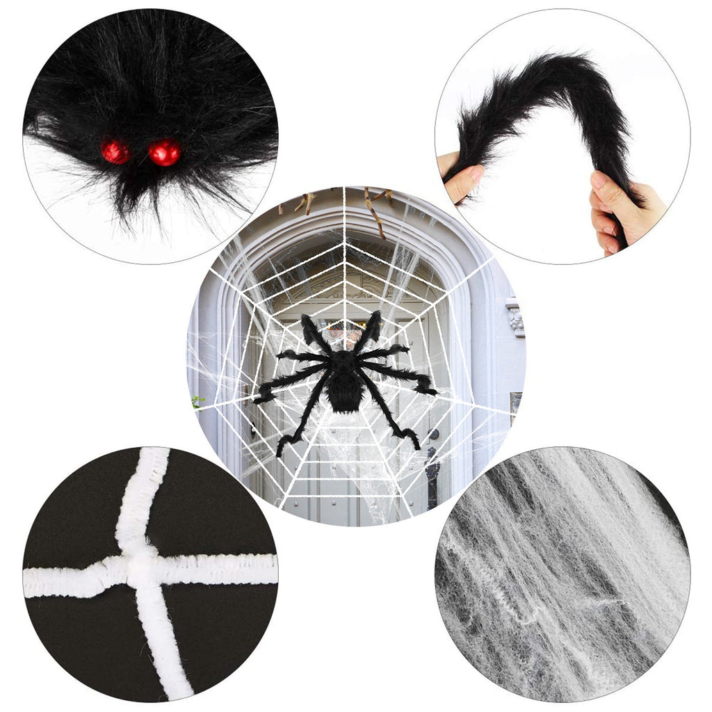 Giant 49 in Halloween Spider with 126 in Stretch Web – image 8