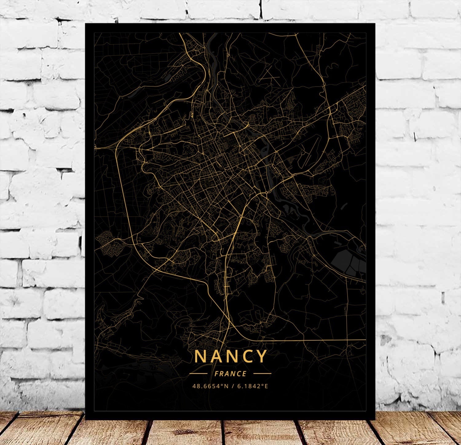 Paris Marseille Metz Poster Canvas Painting
