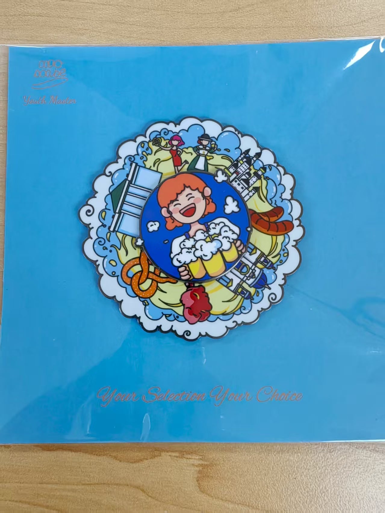 Germany Beer Festival Rotating Refrigerator Magnet