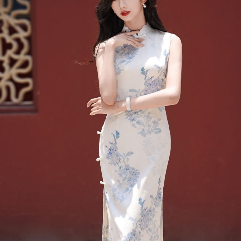 New Summer Girl's New Chinese Style Republic Of China Style Sleeveless Daily Dress