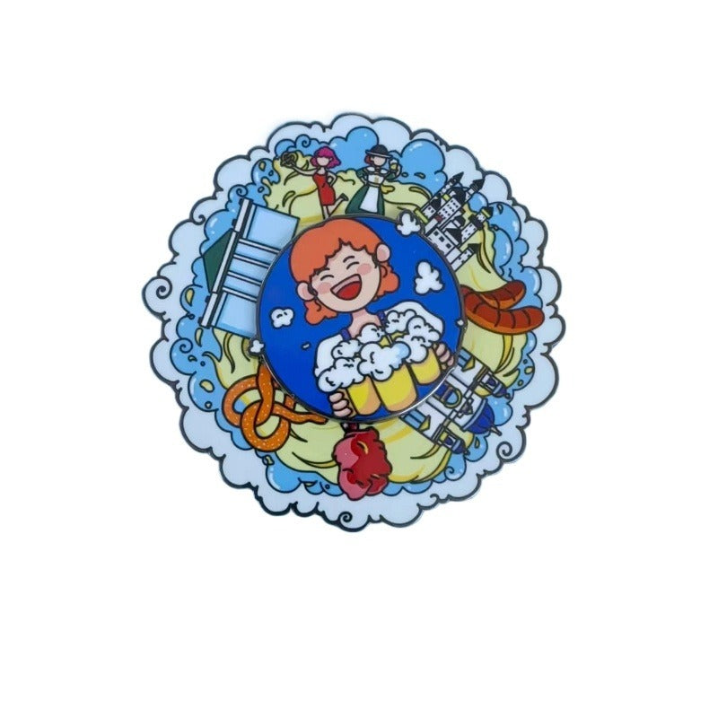 Germany Beer Festival Rotating Refrigerator Magnet