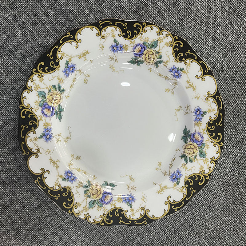 Creative Bone China Plate Household Ceramic Flat Plate
