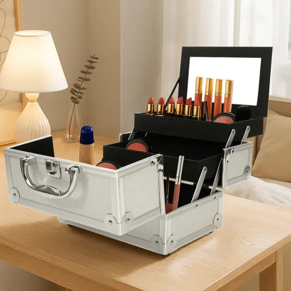 Aluminum Makeup Train Case, product photo 2