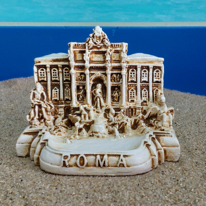 Rome Trevi Fountain Church Italy Rome Travel Souvenir Sand Set
