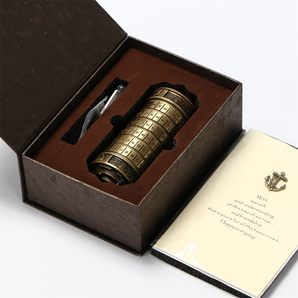 Da Vinci Combination Lock Bronze Precision Edition