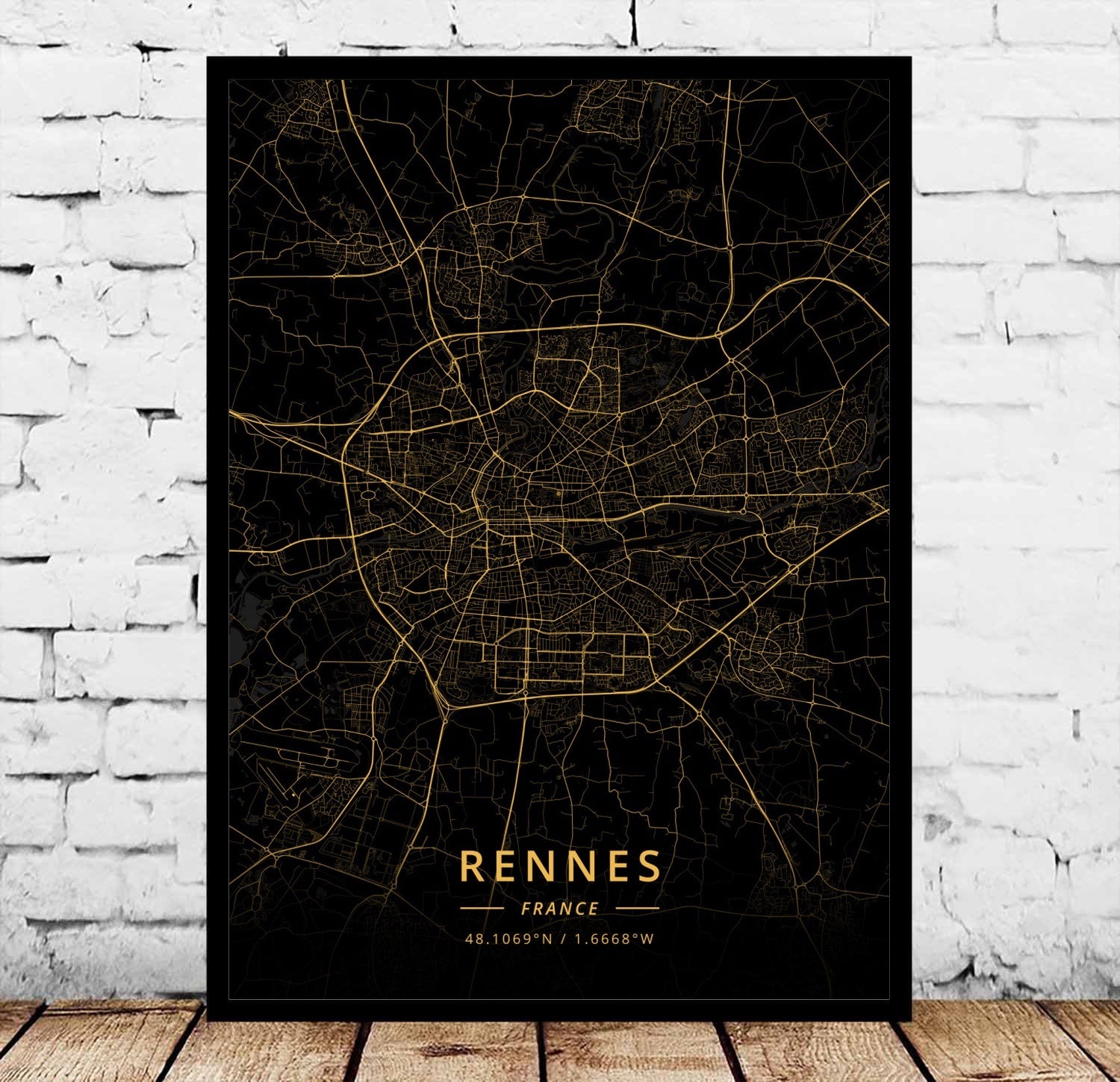 Paris Marseille Metz Poster Canvas Painting