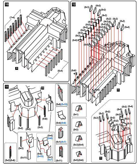 DIY Italy Milan Cathedral Craft Paper Model 3D Architectural Building DIY