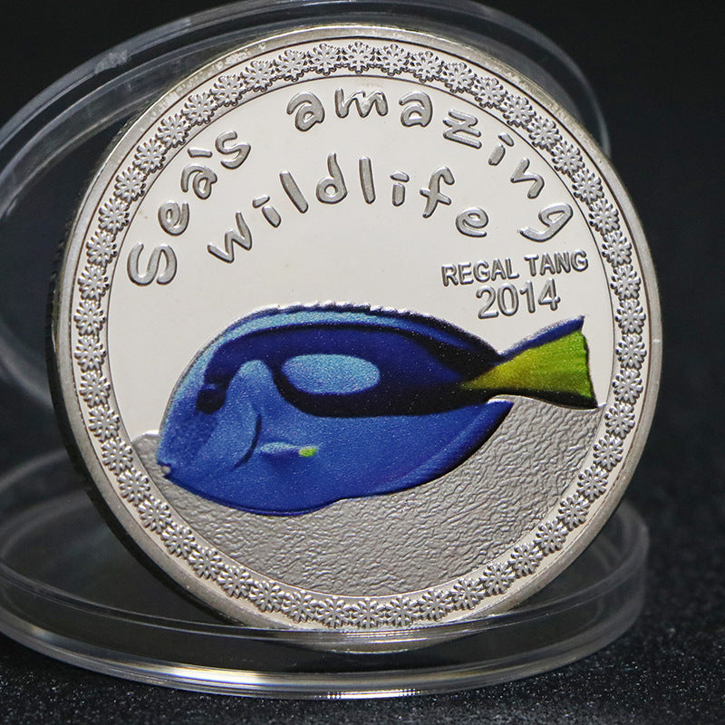 Africa Tropical Fish Commemorative Coin Marine Animals