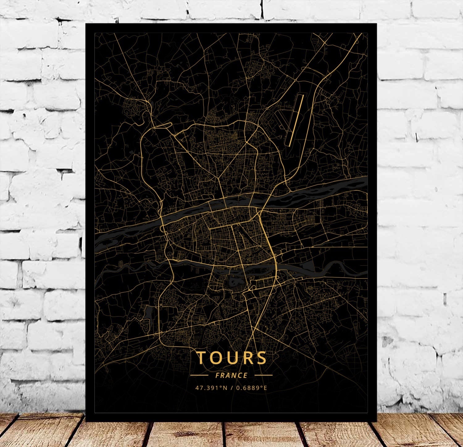 Paris Marseille Metz Poster Canvas Painting